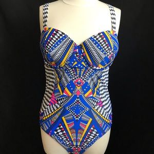 Swimsuits for All geometric abstract OnePiece